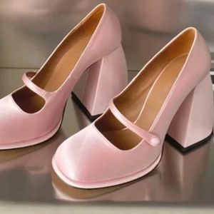 Baldauren  Mary Jane Heels in Pink